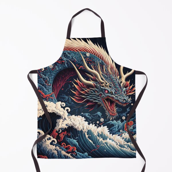 Item preview, dragon in the middle of a wave designed and sold by AeonGraphic.