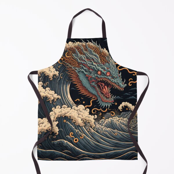 Item preview, dragon in the middle of a wave designed and sold by AeonGraphic.