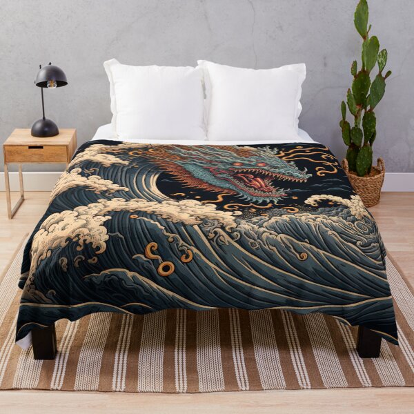 Item preview, dragon in the middle of a wave designed and sold by AeonGraphic.