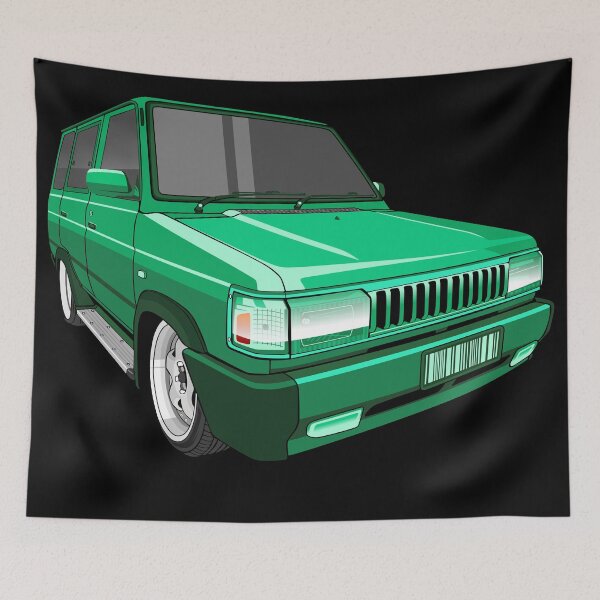 Item preview, Elegant green classic car designed and sold by zellindstudio.
