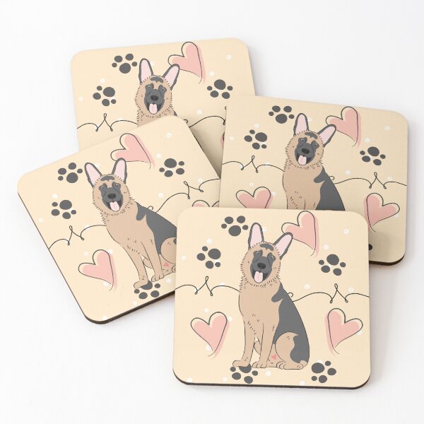 Item preview, LOVE German Shepherd - Black and Tan 2 designed and sold by Lulupainting.