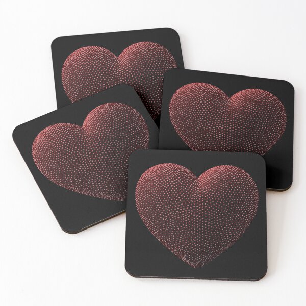 Item preview, Red particle heart designed and sold by Christolamber.