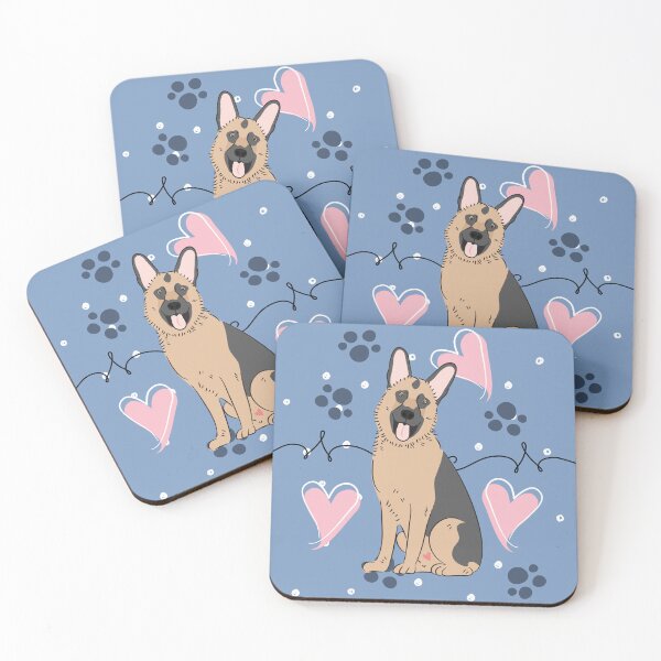 Item preview, LOVE German Shepherd - Black and Tan 3 designed and sold by Lulupainting.