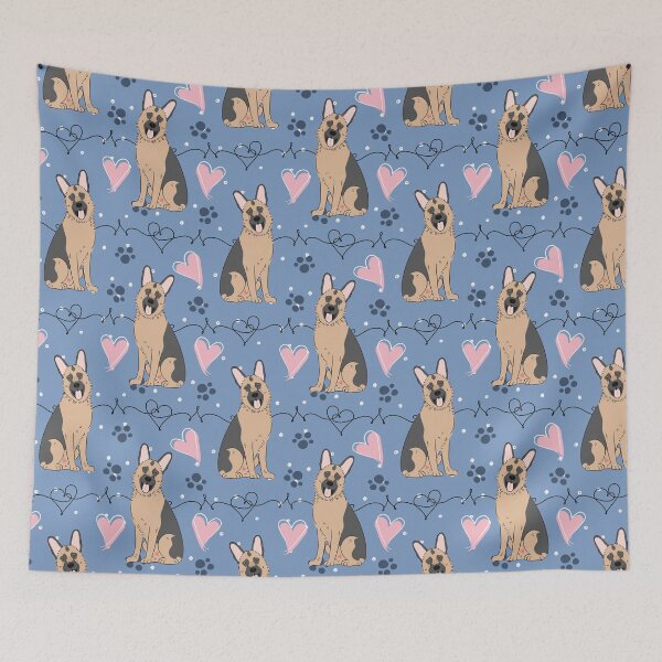 Item preview, LOVE German Shepherd - Black and Tan 3 designed and sold by Lulupainting.