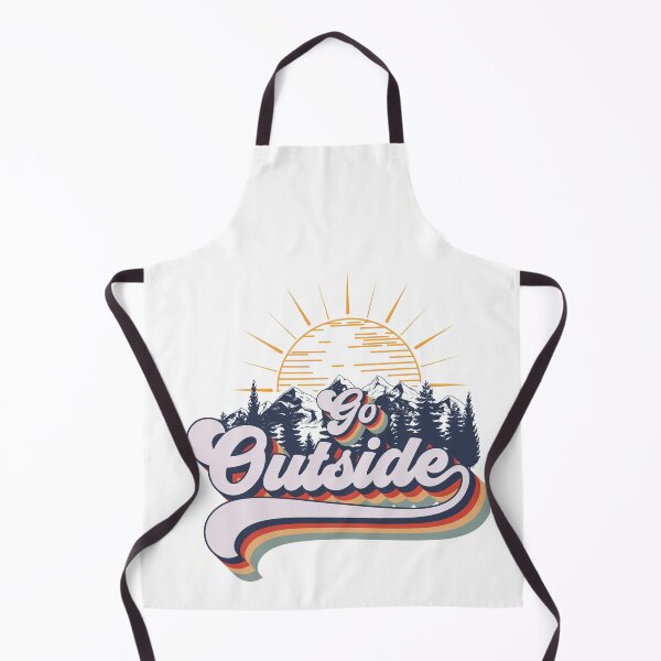 Item preview, Go outside camping adventure, cute retro typography designed and sold by HomeCoquette.