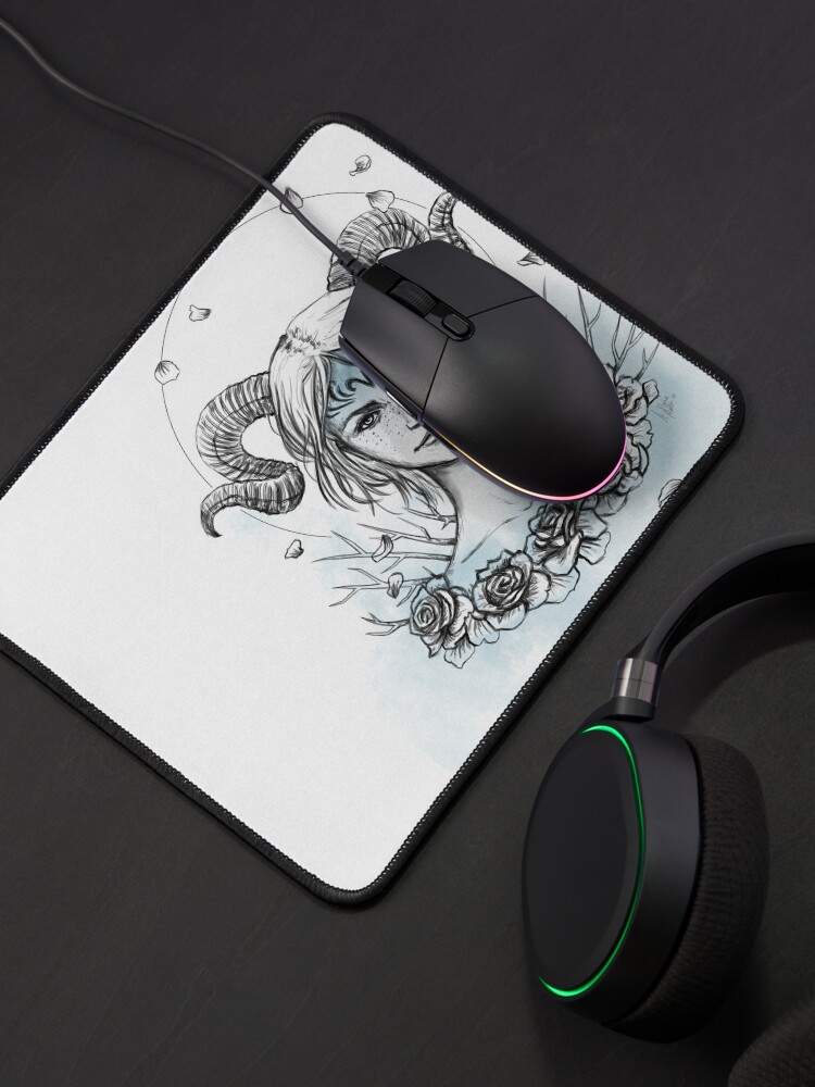 Thumbnail 4 von 5, Mauspad, Aries/ Widder designt und verkauft von Illumarie.