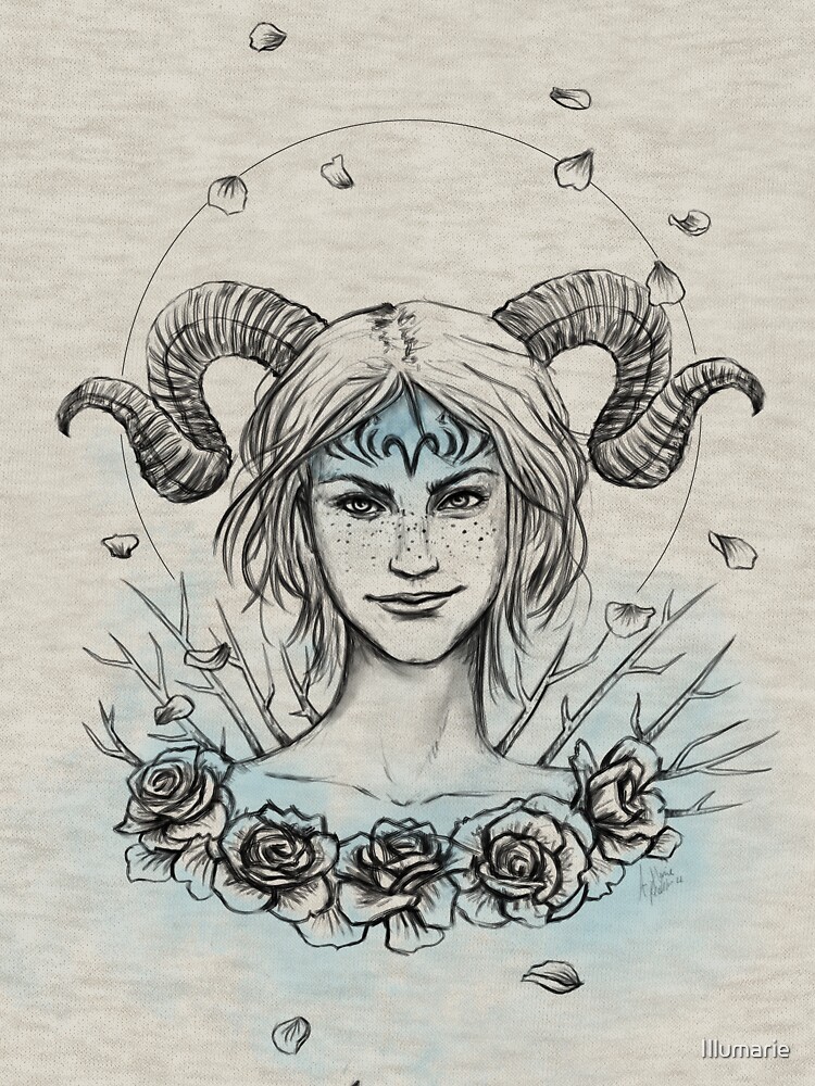 Thumbnail 7 von 7, Classic T-Shirt, Aries/ Widder designt und verkauft von Illumarie.