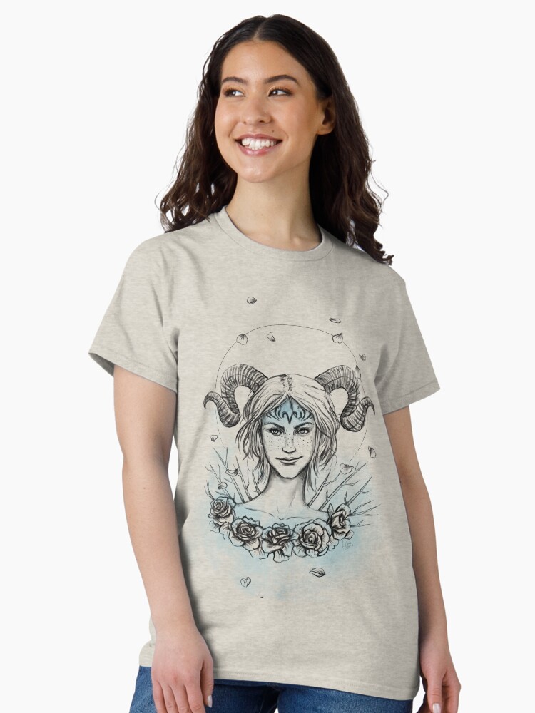 Thumbnail 1 von 7, Classic T-Shirt, Aries/ Widder designt und verkauft von Illumarie.