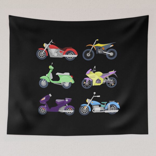 Item preview, Motorcycles Icons Set with Retro, Sport Bike and Scooter.  designed and sold by ivector.
