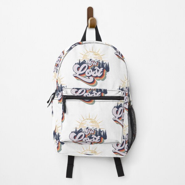 Item preview, Get lost camping quote short adventure, cute retro typography designed and sold by HomeCoquette.