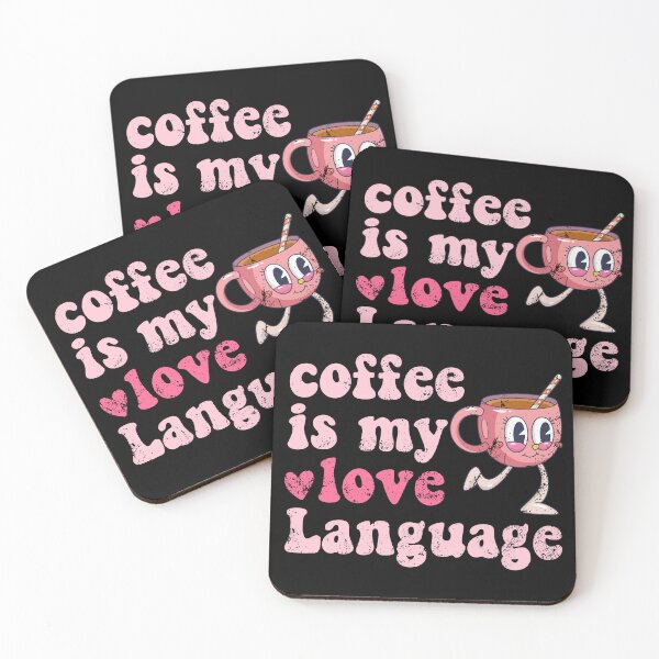 Item preview, Groovy Retro Coffee Is My Love Language Coffee Valentine designed and sold by iliasjeff.