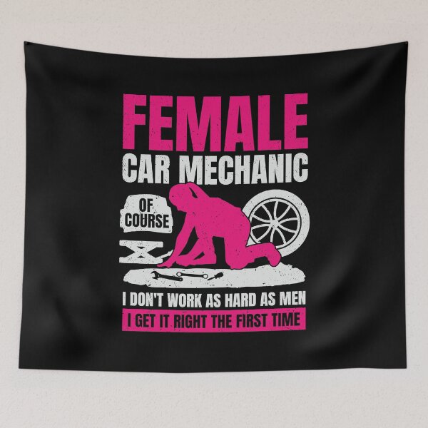 Item preview, Female Automotive Car Mechanic Girl Gift designed and sold by Marcid95.