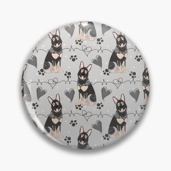Item preview, LOVE Sable Black German Shepherd  designed and sold by Lulupainting.