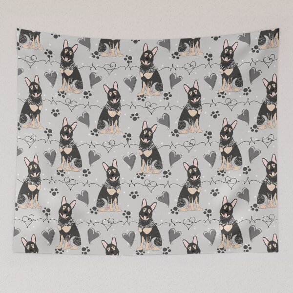 Item preview, LOVE Sable Black German Shepherd  designed and sold by Lulupainting.