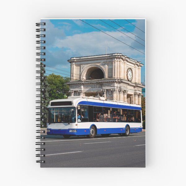 Item preview, Trolleybus BKM-321 on the streets of Chisinau, the capital of Moldova, against the background of the triumphal arch. designed and sold by ChernivtsiSkoda.