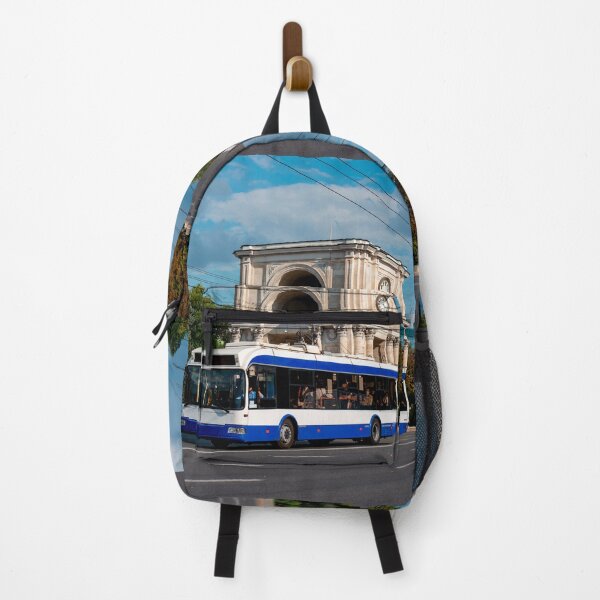 Item preview, Trolleybus BKM-321 on the streets of Chisinau, the capital of Moldova, against the background of the triumphal arch. designed and sold by ChernivtsiSkoda.