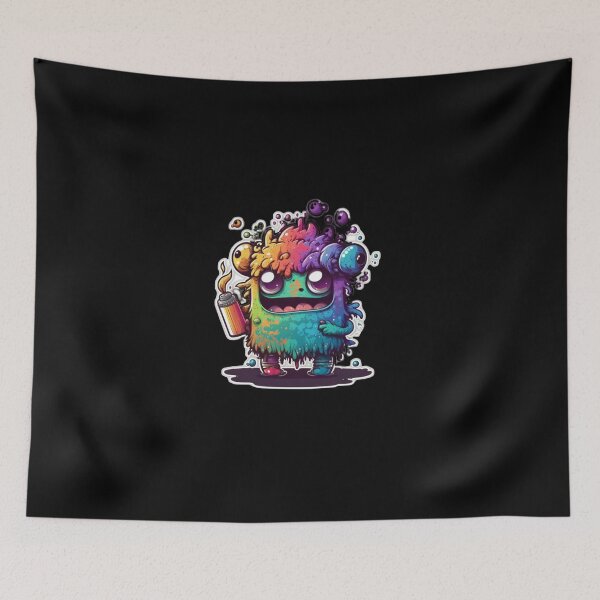 Item preview, cute cartoon ink monster designed and sold by Akimatax ✯✯✯✯✯.