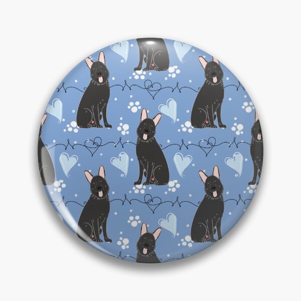 Item preview, LOVE Black German Shepherd designed and sold by Lulupainting.