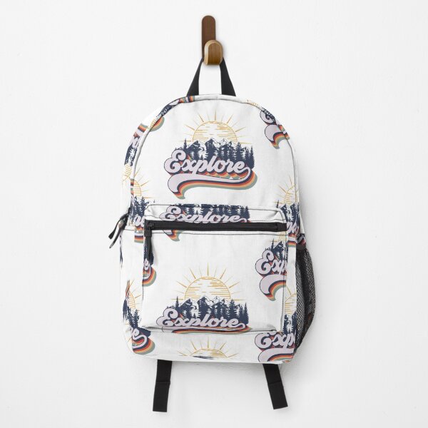 Item preview, Explore camping quote short adventure, cute retro typography designed and sold by HomeCoquette.