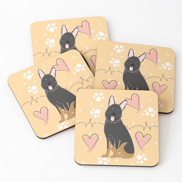 Item preview, LOVE German Shepherd - Bicolor 1 designed and sold by Lulupainting.