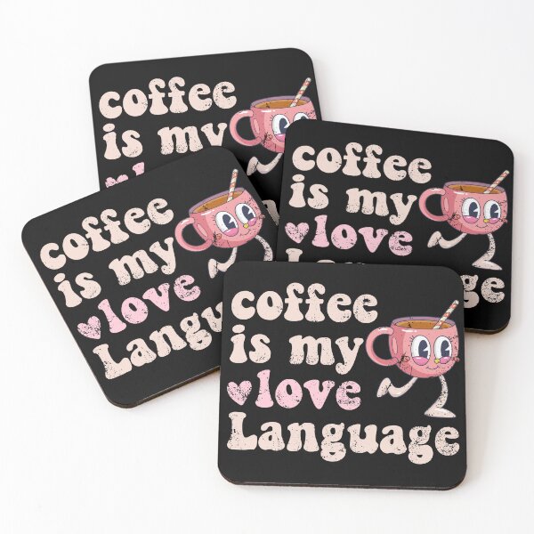Item preview, Groovy Retro Coffee Is My Love Language Coffee Valentines Day designed and sold by iliasjeff.