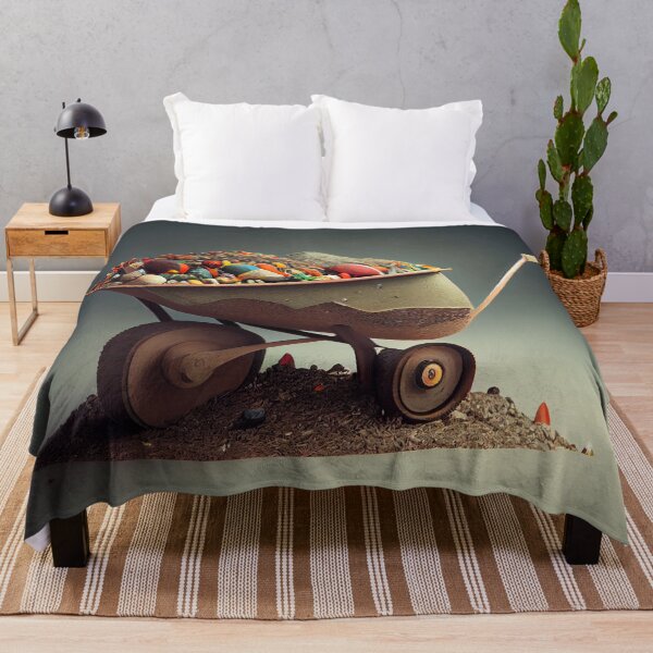 Item preview, Madly Magnified Wheelbarrow Digital Painting designed and sold by CodeAndColors.