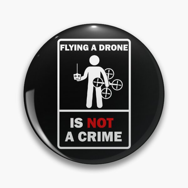 Item preview, Flying A Drone Is Not A Crime (White Image) designed and sold by Geeztown.