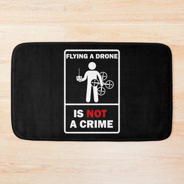 Item preview, Flying A Drone Is Not A Crime (White Image) designed and sold by Geeztown.