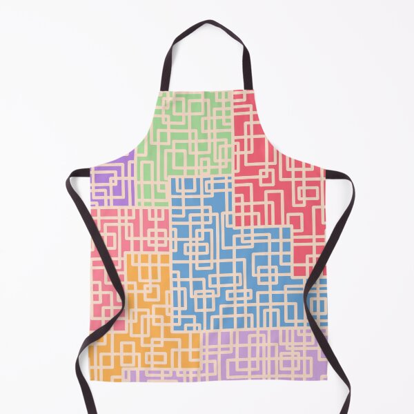 Item preview, Abstract Rainbow Maze Retro Vintage Style designed and sold by MagicBaguette.