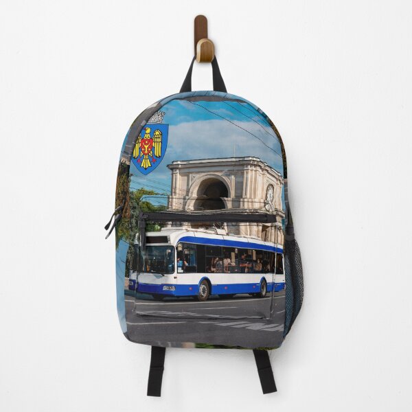 Item preview, Trolleybus BKM-321 on the streets of Chisinau, the capital of Moldova, against the background of the triumphal arch. designed and sold by ChernivtsiSkoda.