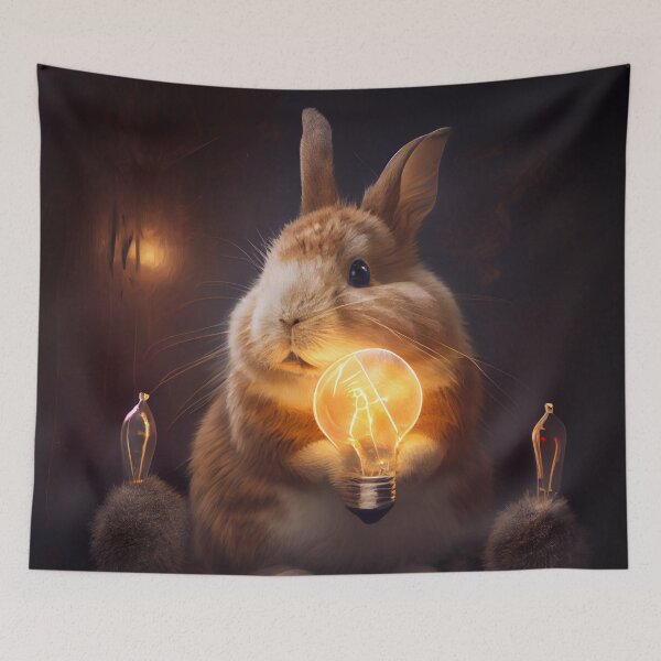 Item preview, Spectacle of Furry and bulbs Digital Painting designed and sold by CodeAndColors.