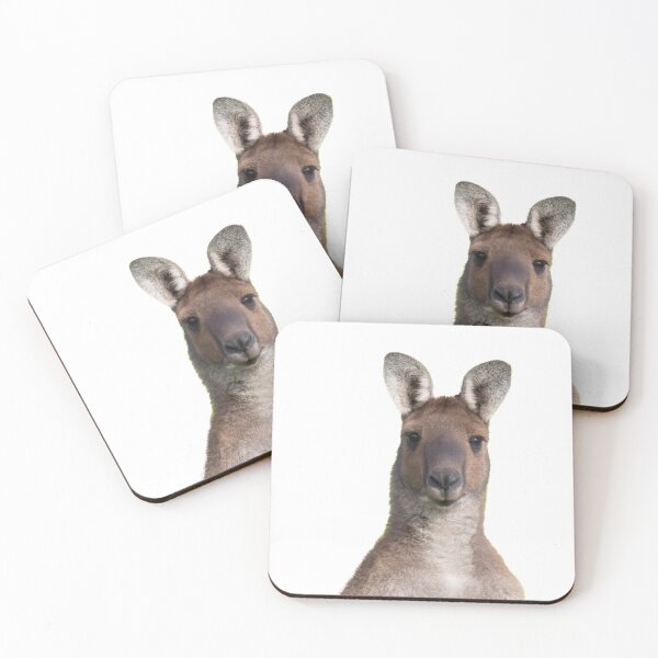 Item preview, Large kangaroo male looking at camera portrait designed and sold by hendrikspix.