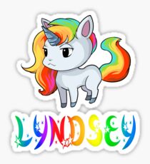 Lyndsey Unicorn Sticker