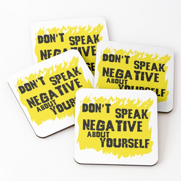 Item preview, T shirt and sticker - Don’t speak negative about yourself designed and sold by Billium Halder.