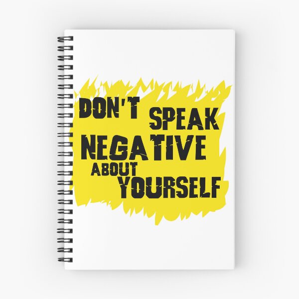 Item preview, T shirt and sticker - Don’t speak negative about yourself designed and sold by Billium Halder.