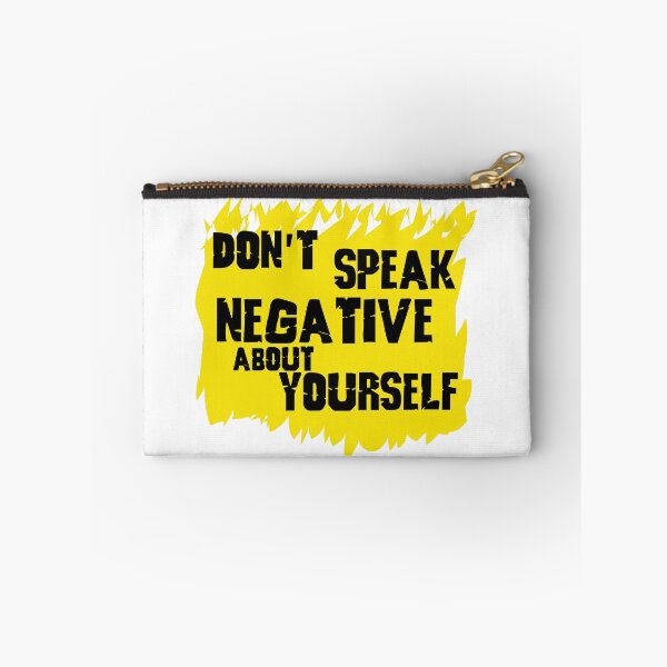 Item preview, T shirt and sticker - Don’t speak negative about yourself designed and sold by Billium Halder.