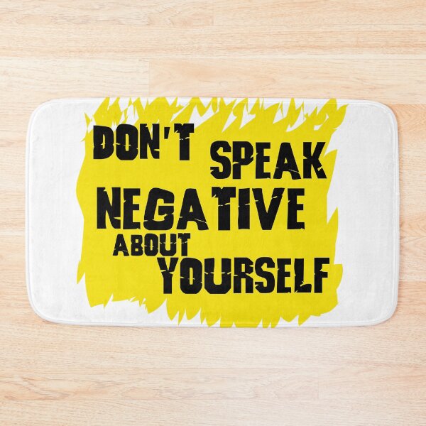 Item preview, T shirt and sticker - Don’t speak negative about yourself designed and sold by Billium Halder.