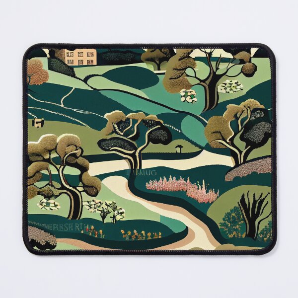 Item preview, Fluid Enchanted Flat English Countryside Chic Pattern Digital Painting designed and sold by CodeAndColors.