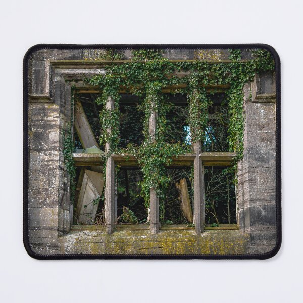 Item preview, An ancient window covered in vegetation, of the historic Castle Saunderson, near Belturbet, County Cavan, Ireland designed and sold by AlbertMi.