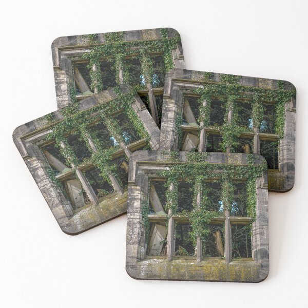 Item preview, An ancient window covered in vegetation, of the historic Castle Saunderson, near Belturbet, County Cavan, Ireland designed and sold by AlbertMi.