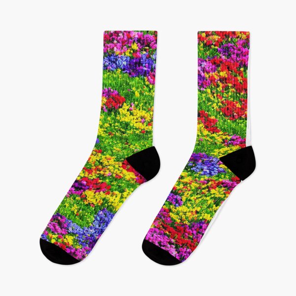 Item preview, Bed of many coloured flowers  designed and sold by David-Howells.