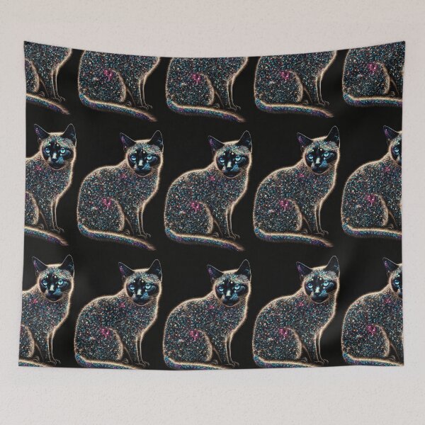 Item preview, Snowshoe Sparkle Cat 7 designed and sold by idreamaboutcats.