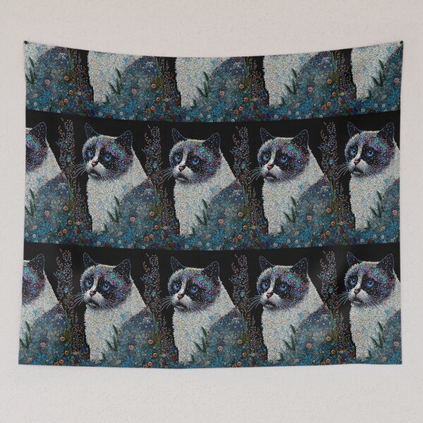 Item preview, Snowshoe Sparkle Cat 8 designed and sold by idreamaboutcats.