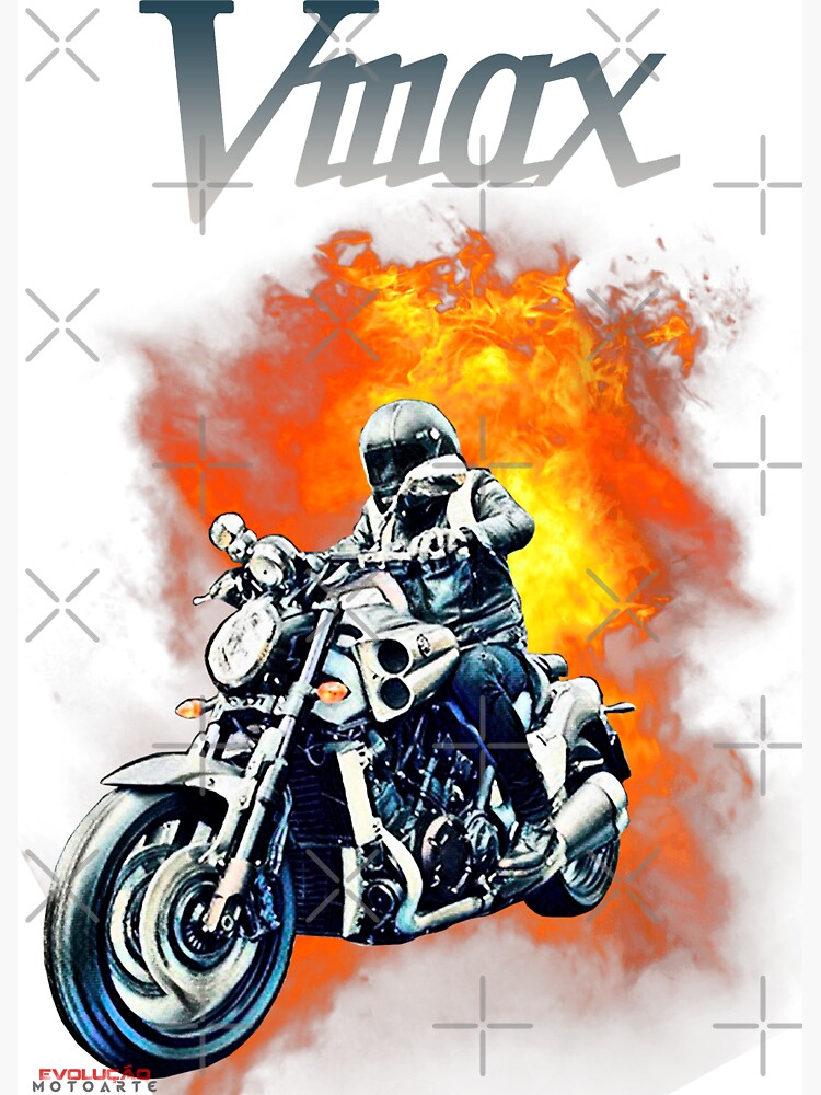 Fire Rider Yamaha Vmax | Poster