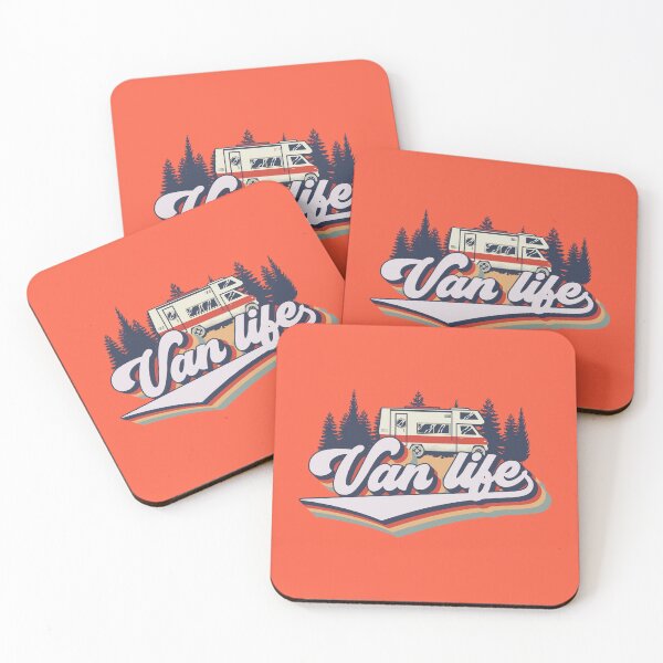 Item preview, Cute retro camping van typography, Van life camping short quote designed and sold by HomeCoquette.