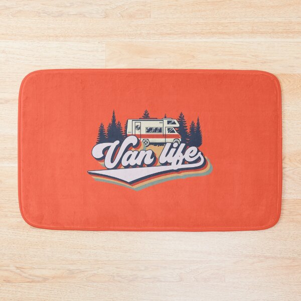 Item preview, Cute retro camping van typography, Van life camping short quote designed and sold by HomeCoquette.