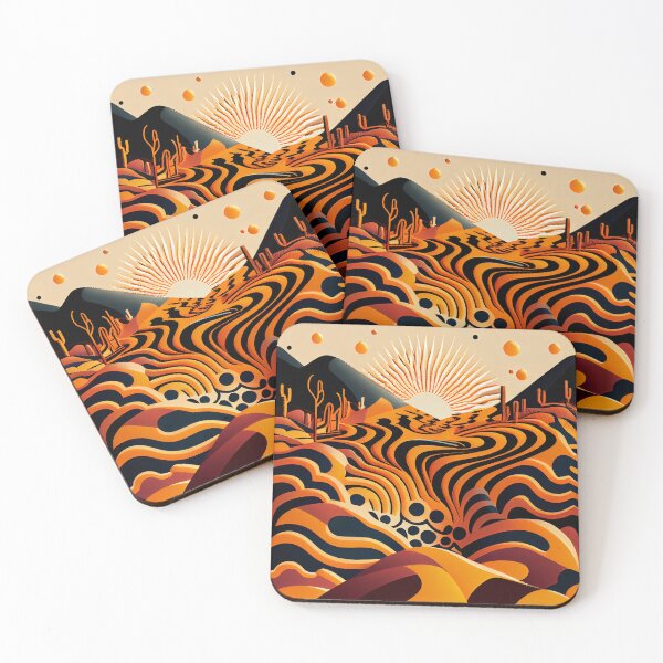 Item preview, Energetic Desert Modern Pattern Digital Painting designed and sold by CodeAndColors.