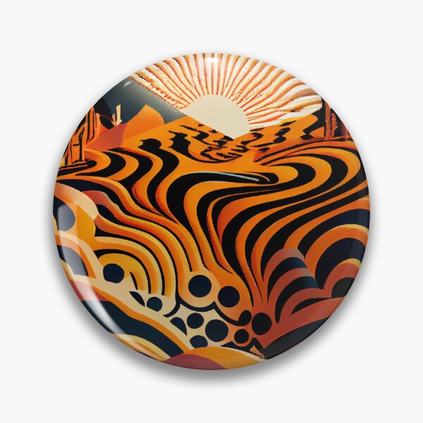 Item preview, Energetic Desert Modern Pattern Digital Painting designed and sold by CodeAndColors.