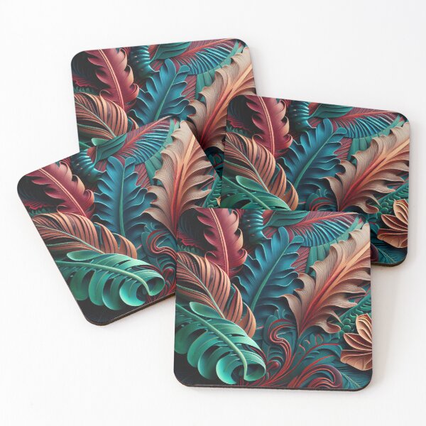 Item preview, Clay Tropical Pattern Digital Painting designed and sold by CodeAndColors.