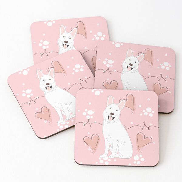 Item preview, LOVE White German Shepherd designed and sold by Lulupainting.